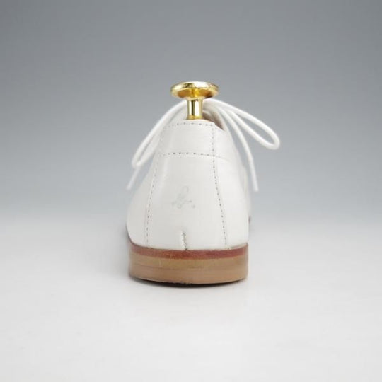 極美品★(仏)agnes b./アニエスベー(レディース) SIZE 36【★プレーントゥ/白】オックスフォードシューズ/カーフ★k059