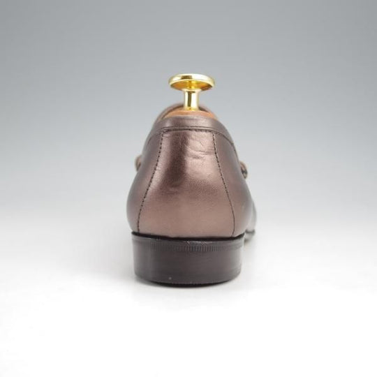 使用僅か★(伊)GUCCI/グッチ(レディース) SIZE 36【★ホースビットローファー/ブロンズ系】カーフ/スリッポン★k060