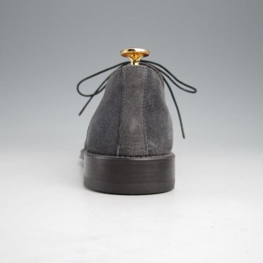 未使用★(伊)サントーニ SIZE 5.5【★パンチドキャップトゥ/3066】スエード/灰/メンズ/Santoni★k062