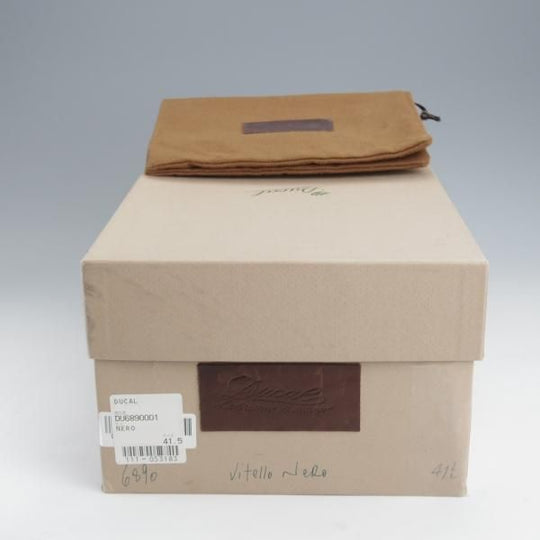 未使用★(伊)DUCAL/デュカル SIZE 41.5【定価￥90,720-★ダブルモンク/6890】カーフ/黒/メンズ★k063