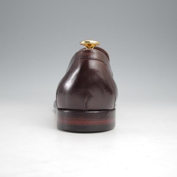 未使用★(伊製)オフィチーネ・クリエイティブ SIZE 40.5【定価￥74,800-★ブラックラピド製法/コインローファー】IVY002/濃茶★k065