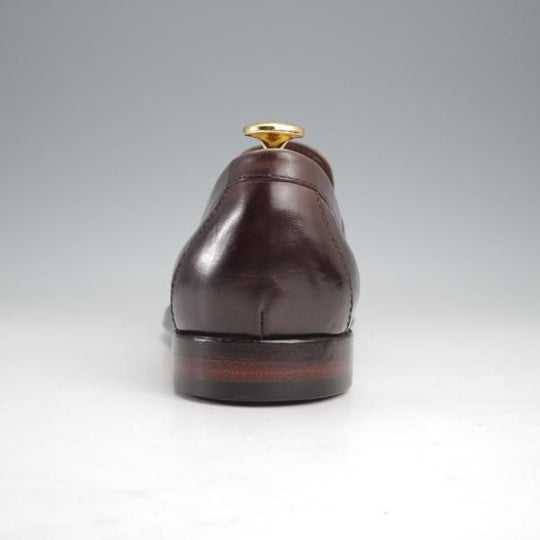 未使用★(伊製)オフィチーネ・クリエイティブ SIZE 40.5【定価￥74,800-★ブラックラピド製法/コインローファー】IVY002/濃茶★k065