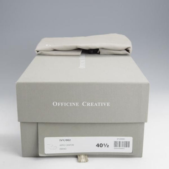 未使用★(伊製)オフィチーネ・クリエイティブ SIZE 40.5【定価￥74,800-★ブラックラピド製法/コインローファー】IVY002/濃茶★k065