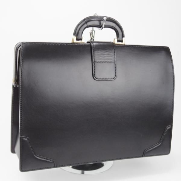 極上★大峽製鞄【現行定価20万円程度★ダレスバッグ/レザー】メンズ/ビジネス/バッグ/ブリーフケース/黒/革/鞄/オオバセイホウ★N5871