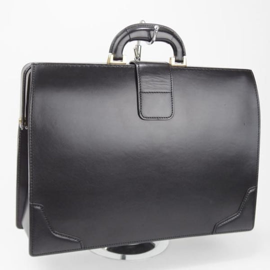 極上★大峽製鞄【現行定価20万円程度★ダレスバッグ/レザー】メンズ/ビジネス/バッグ/ブリーフケース/黒/革/鞄/オオバセイホウ★N5871