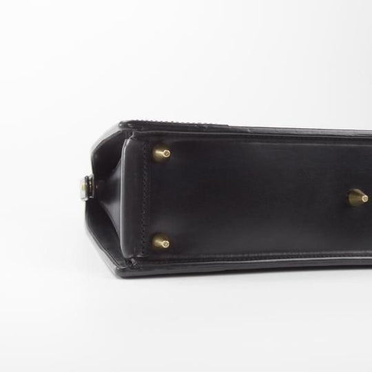 極上★大峽製鞄【現行定価20万円程度★ダレスバッグ/レザー】メンズ/ビジネス/バッグ/ブリーフケース/黒/革/鞄/オオバセイホウ★N5871