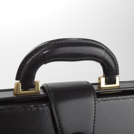 極上★大峽製鞄【現行定価20万円程度★ダレスバッグ/レザー】メンズ/ビジネス/バッグ/ブリーフケース/黒/革/鞄/オオバセイホウ★N5871