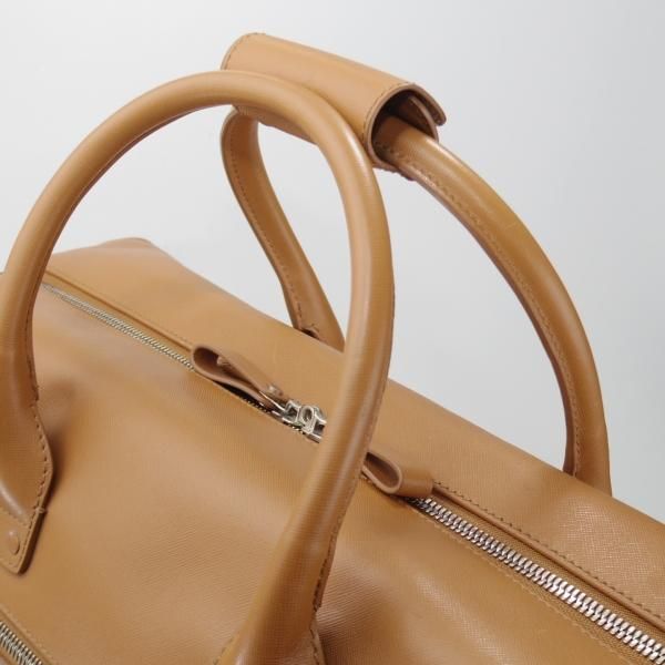 極上★ダンヒル/dunhill【大型★トラベルバッグ/ボストンバッグ/薄茶】レザー/メンズ/ビジネス/バッグ/革/鞄★N5877