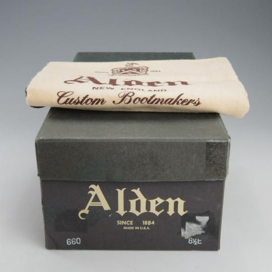 未使用★オールデン 8.5E【現行定価10万円以上★タッセルローファー/660】アバディーンラスト/黒/カーフ/メンズ/ALDEN★k066