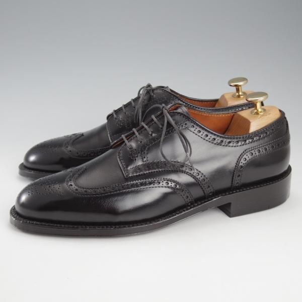 未使用★オールデン 7D【定価￥133,100-★フルブローグ/967】アバディーンラスト/カーフ/黒/ウイングチップ/メンズ/ALDEN★k067