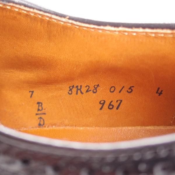 未使用★オールデン 7D【定価￥133,100-★フルブローグ/967】アバディーンラスト/カーフ/黒/ウイングチップ/メンズ/ALDEN★k067