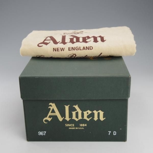 未使用★オールデン 7D【定価￥133,100-★フルブローグ/967】アバディーンラスト/カーフ/黒/ウイングチップ/メンズ/ALDEN★k067