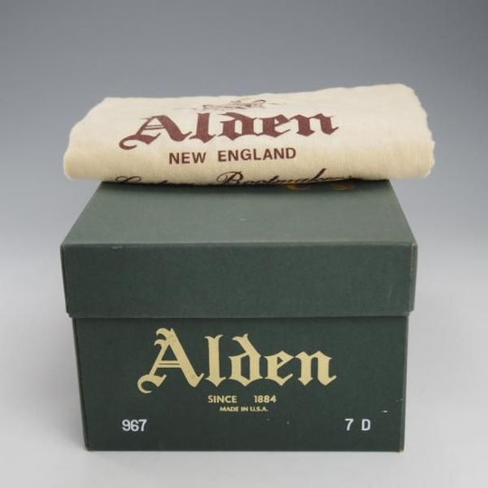 未使用★オールデン 7D【定価￥133,100-★フルブローグ/967】アバディーンラスト/カーフ/黒/ウイングチップ/メンズ/ALDEN★k067