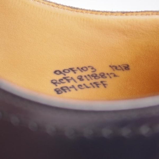 極上★チャーチ 90F/UK9【貴重★SHANNONと同じ103ラスト/BAYCLIFF】モンクストラップ/紺/メンズ/Church's★k068