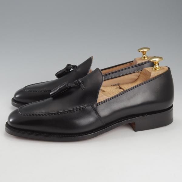 未使用★チャーチ 65G/UK6.5【★タッセルローファー/HARROW】111ラスト/カーフ/黒/メンズ/Church's★k069