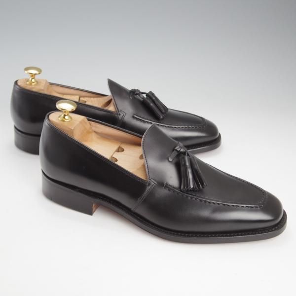 未使用★チャーチ 65G/UK6.5【★タッセルローファー/HARROW】111ラスト/カーフ/黒/メンズ/Church's★k069