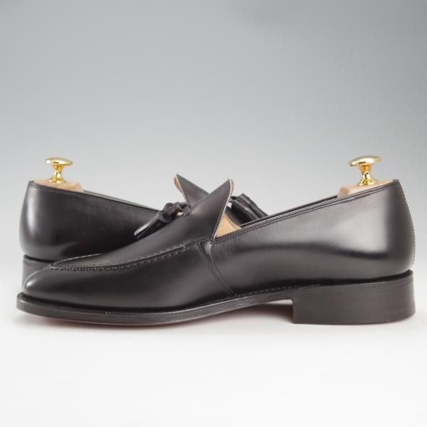 未使用★チャーチ 65G/UK6.5【★タッセルローファー/HARROW】111ラスト/カーフ/黒/メンズ/Church's★k069