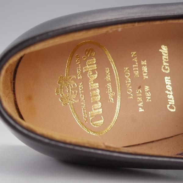 未使用★チャーチ 65G/UK6.5【★タッセルローファー/HARROW】111ラスト/カーフ/黒/メンズ/Church's★k069