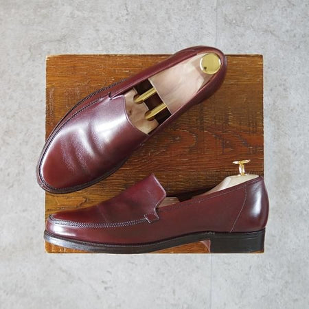 ★クロケット&ジョーンズ 5E【★(英)ポールセンスコーン別注/Poulsen Skone】ローファー/カーフ/赤茶/メンズ/Crockett&Jones★k070