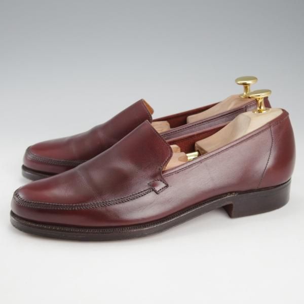 ★クロケット&ジョーンズ 5E【★(英)ポールセンスコーン別注/Poulsen Skone】ローファー/カーフ/赤茶/メンズ/Crockett&Jones★k070