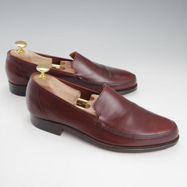 ★クロケット&ジョーンズ 5E【★(英)ポールセンスコーン別注/Poulsen Skone】ローファー/カーフ/赤茶/メンズ/Crockett&Jones★k070