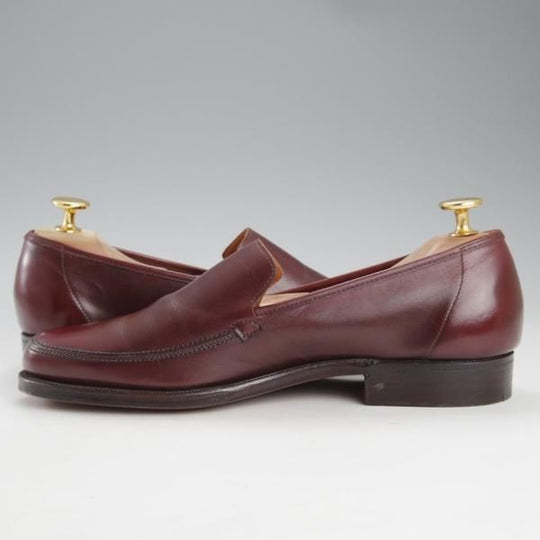 ★クロケット&ジョーンズ 5E【★(英)ポールセンスコーン別注/Poulsen Skone】ローファー/カーフ/赤茶/メンズ/Crockett&Jones★k070