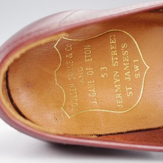 ★クロケット&ジョーンズ 5E【★(英)ポールセンスコーン別注/Poulsen Skone】ローファー/カーフ/赤茶/メンズ/Crockett&Jones★k070