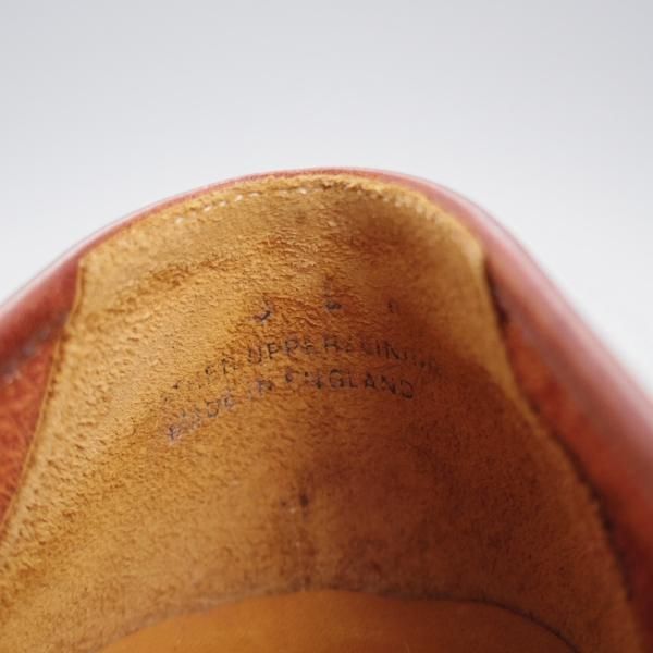 ★クロケット&ジョーンズ 5E【★(英)ポールセンスコーン別注/Poulsen Skone】ローファー/カーフ/赤茶/メンズ/Crockett&Jones★k070