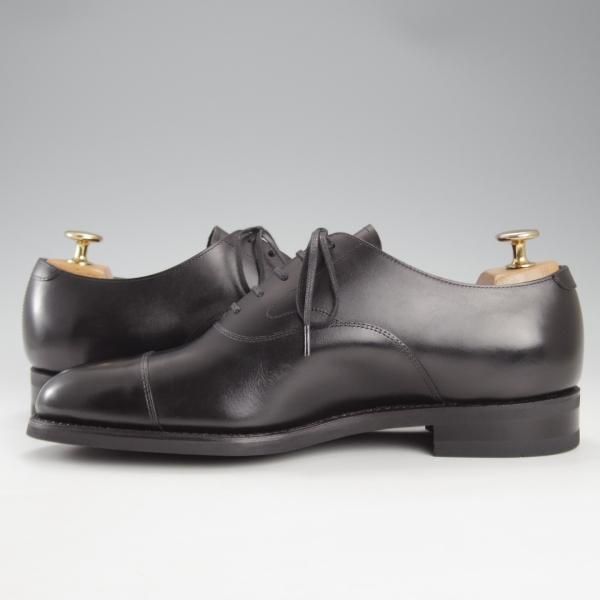 極美品★三陽山長 SIZE 7【定価￥80,300-★友二郎/R2010ラスト】ストレートチップ/カーフ/黒/メンズ/TOMOJIRO/Sanyo Yamacho★k071