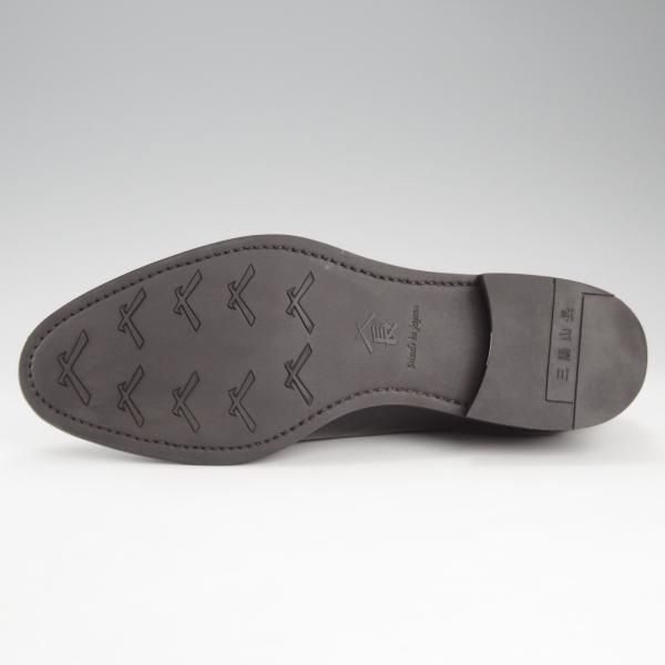 極美品★三陽山長 SIZE 7【定価￥80,300-★友二郎/R2010ラスト】ストレートチップ/カーフ/黒/メンズ/TOMOJIRO/Sanyo Yamacho★k071