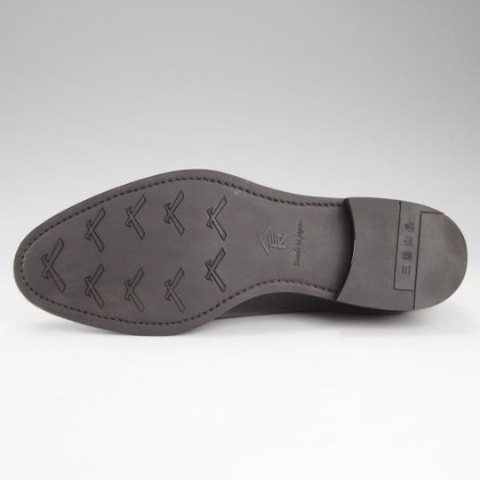 極美品★三陽山長 SIZE 7【定価￥80,300-★友二郎/R2010ラスト】ストレートチップ/カーフ/黒/メンズ/TOMOJIRO/Sanyo Yamacho★k071