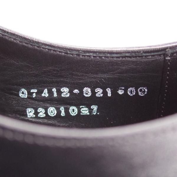 極美品★三陽山長 SIZE 7【定価￥80,300-★友二郎/R2010ラスト】ストレートチップ/カーフ/黒/メンズ/TOMOJIRO/Sanyo Yamacho★k071