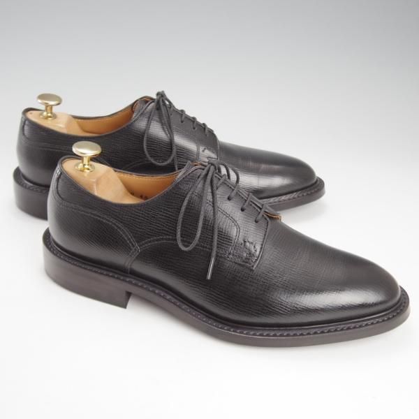 極美品★ユニオンインペリアル SIZE 6.5【定価￥57,200-★ダイナイトソール/アノネイ社のエンボスレザー】SU401/プレーントゥ/黒★k072