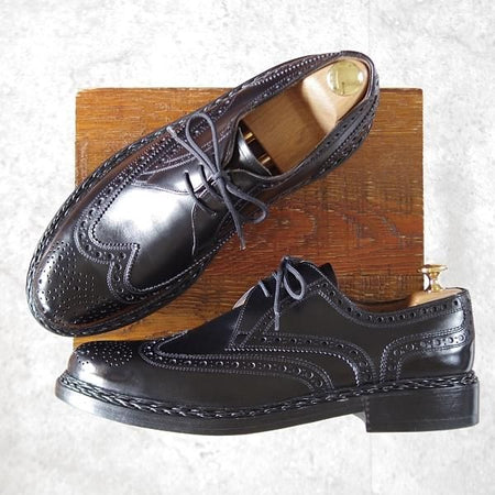 未使用★(独)ハインリッヒ・ディンケラッカー SIZE 8.5【貴重★BUDA/ブダ】カーフ/黒/Heinrich Dinkelacker★k086