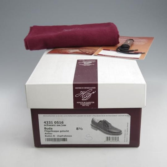 未使用★(独)ハインリッヒ・ディンケラッカー SIZE 8.5【貴重★BUDA/ブダ】カーフ/黒/Heinrich Dinkelacker★k086