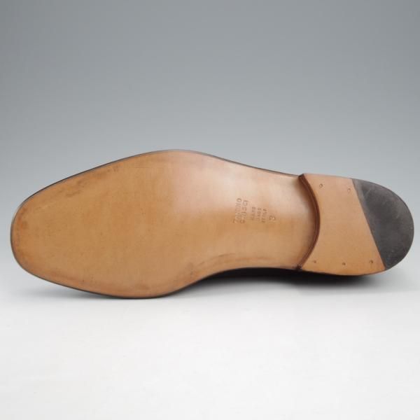 未使用★(伊)タニノクリスチー SIZE 8【貴重★グッドイヤーウェルテッド製法/ストレートチップ】カーフ/黒/メンズ/TANINO CRISCI★k088