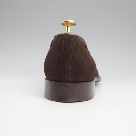 極美品★チャーチ 60F/UK6【★(英)C.F.ステッド社のスーパーバック/KEATS 450】タッセルローファー/93ラスト/スエード/濃茶/Church'★k089