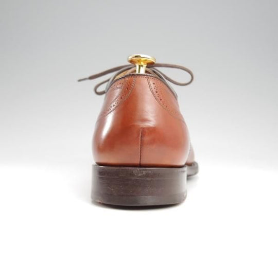 美品★チャーチ 85F/UK8.5【★ストレートチップ/LAVERSTOCK】138ラスト/カーフ/茶/メンズ/Church's★k090