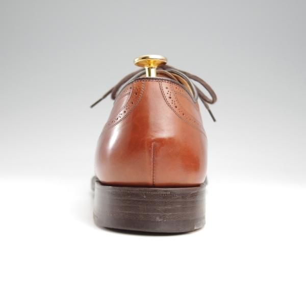 美品★チャーチ 85F/UK8.5【★ストレートチップ/LAVERSTOCK】138ラスト/カーフ/茶/メンズ/Church's★k090