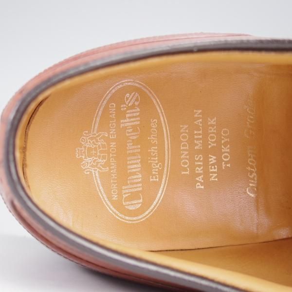美品★チャーチ 85F/UK8.5【★ストレートチップ/LAVERSTOCK】138ラスト/カーフ/茶/メンズ/Church's★k090