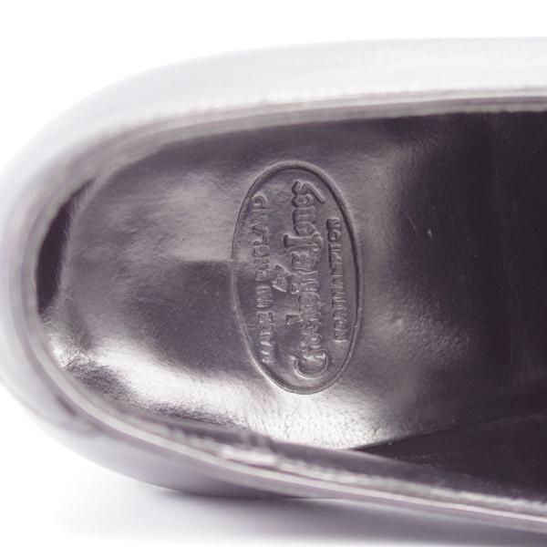 極上★クロケット&ジョーンズ 8.5D【定価￥101,200-★ハンドグレードライン/HARLEY】セミブローグ/カーフ/黒/Crockett&Jones★k091