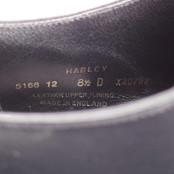 極上★クロケット&ジョーンズ 8.5D【定価￥101,200-★ハンドグレードライン/HARLEY】セミブローグ/カーフ/黒/Crockett&Jones★k091