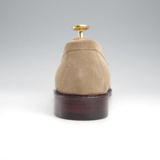 未使用★ジャランスリワヤ SIZE 7.5【定価￥35,200-★コインローファー/BEAMS LIGHTS別注】スエード/薄茶/メンズ/JALAN SRIWIJAWA★k092