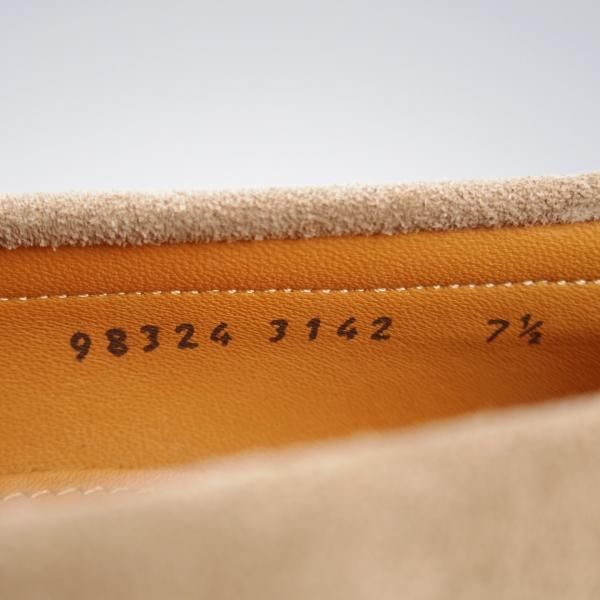 未使用★ジャランスリワヤ SIZE 7.5【定価￥35,200-★コインローファー/BEAMS LIGHTS別注】スエード/薄茶/メンズ/JALAN SRIWIJAWA★k092