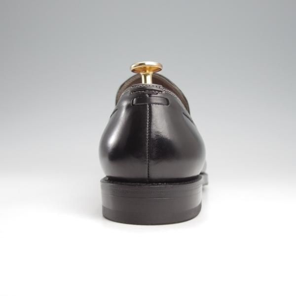 極上★(伊)F.LLIジャコメッティ SIZE 40.5【★タッセルローファー/FG107】(仏)デュプイ社のカーフ/Luigino/黒/Giacometti★k097