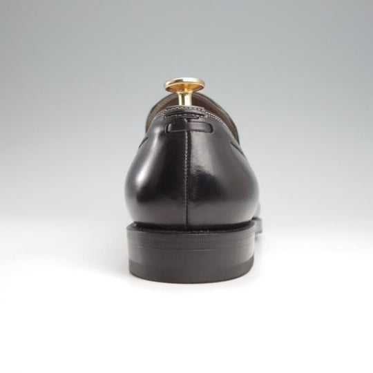 極上★(伊)F.LLIジャコメッティ SIZE 40.5【★タッセルローファー/FG107】(仏)デュプイ社のカーフ/Luigino/黒/Giacometti★k097