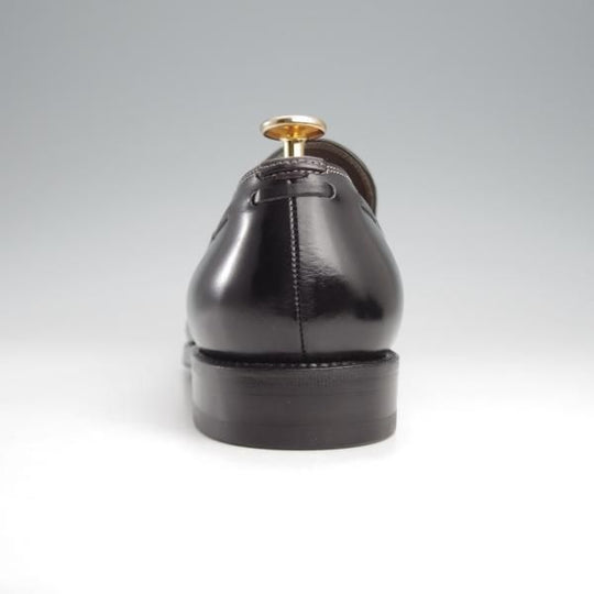 極上★(伊)F.LLIジャコメッティ SIZE 40.5【★タッセルローファー/FG107】(仏)デュプイ社のカーフ/Luigino/黒/Giacometti★k097