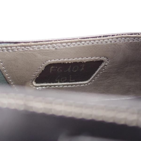 極上★(伊)F.LLIジャコメッティ SIZE 40.5【★タッセルローファー/FG107】(仏)デュプイ社のカーフ/Luigino/黒/Giacometti★k097