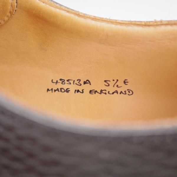 美品★クロケット&ジョーンズ 5.5E【定価￥86,900-★ロイドフットウェア別注/Jシリーズ】Uチップ/黒/Crockett&Jones★k098