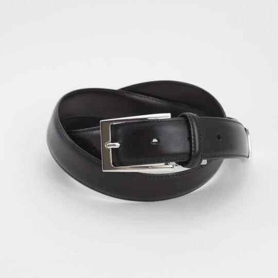 極美品★(伊)タニノクリスチー/TANINO CRISCI フリーサイズ（サイズ調整可能）【貴重★ベルト/レザー】本革/黒/ビジネス/メンズ★k101